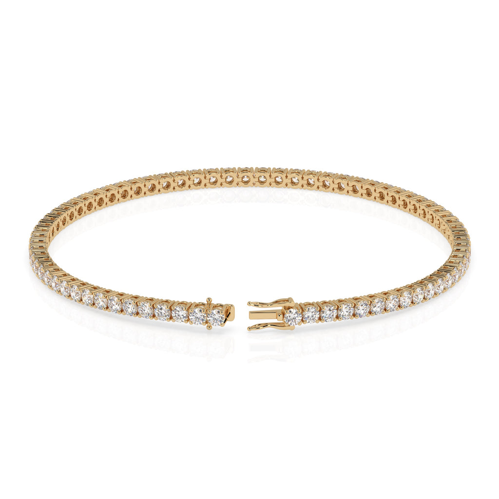 Statement92 diamond tennis bracelet in yellow gold